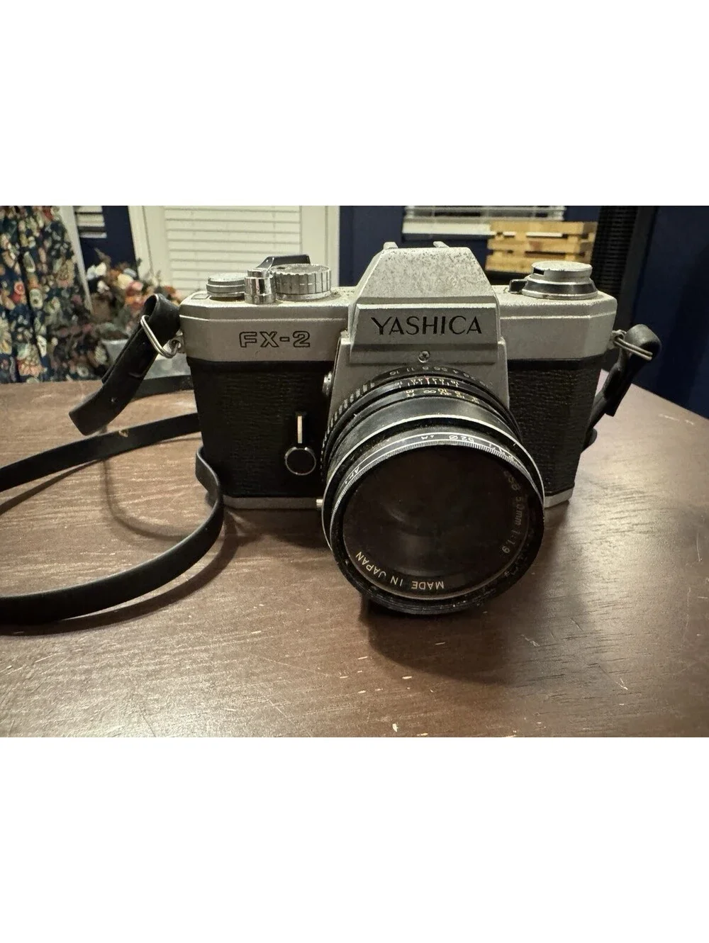 Yashica FX-2 35mm SLR Film Camera with Yashica 50mm F1.9 lens Untested As Is